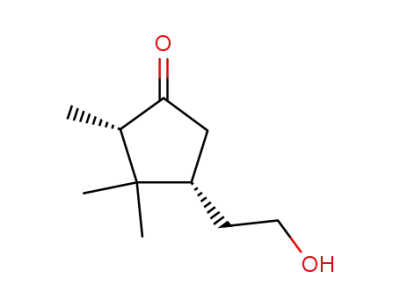 4r-(β-Hydroxyethyl)-2c,3,3-trimethylcyclopentanon