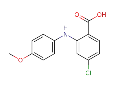 4-chloro-2-(4-methoxyphenylamino)benzoic acid